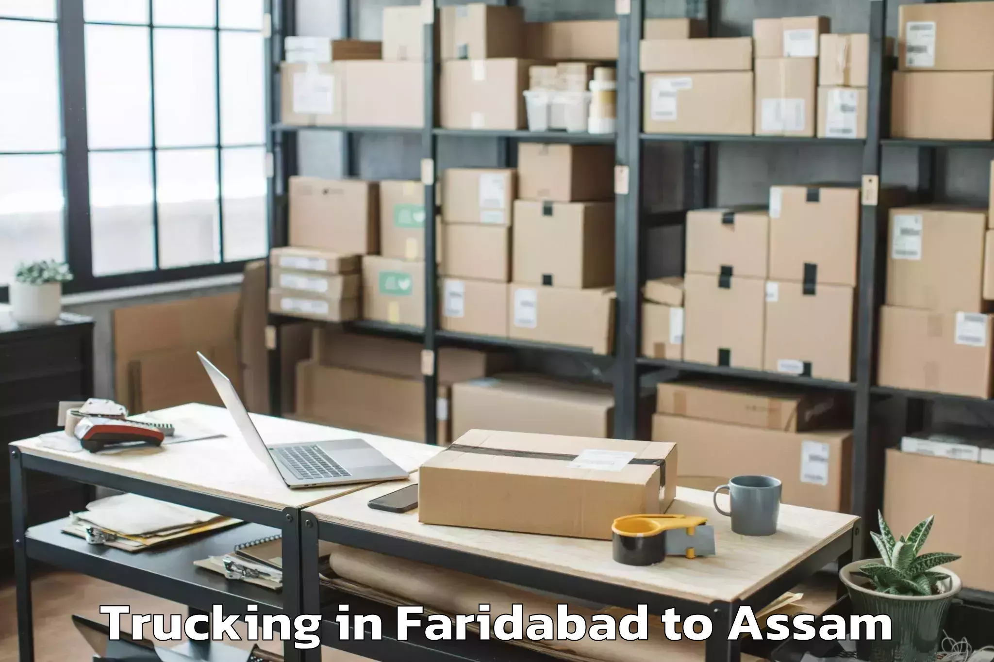 Discover Faridabad to Marigaon Trucking